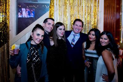 A group of young professionals at an event in NYC.