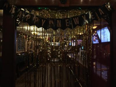 The decorations at one of the most popular new years parties in manhattan