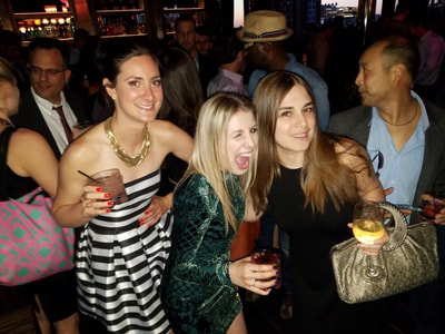 Girls having fun at an event in NYC.