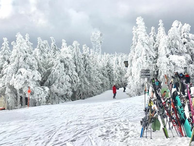 Escape NYC for the beautiful ski slopes on vermont 