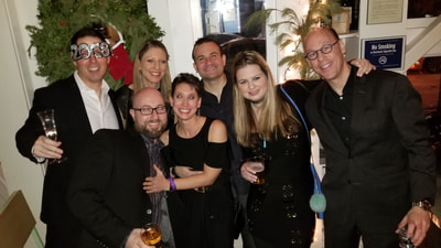 A group of friends at the hottest new years eve party in NYC. 
