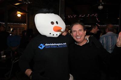 davidshapiro.net snowman on his winter vacation to Vermont 