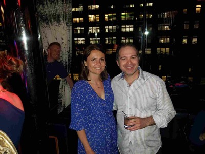 Friends at the best party for young single NYC professionals. 